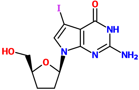 (image for) MC080805 7-Iodo-7-deaza-2',3'-dideoxyguanosine